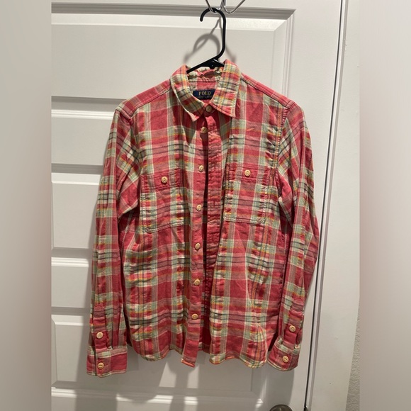 Polo Ralph Lauren Other - Polo Ralph Lauren twill cotton men plaid shirt M